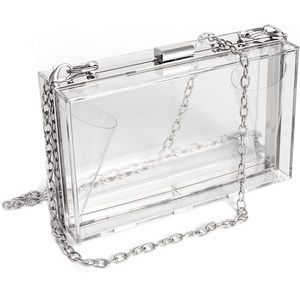 Clear Purse with Chain Strap